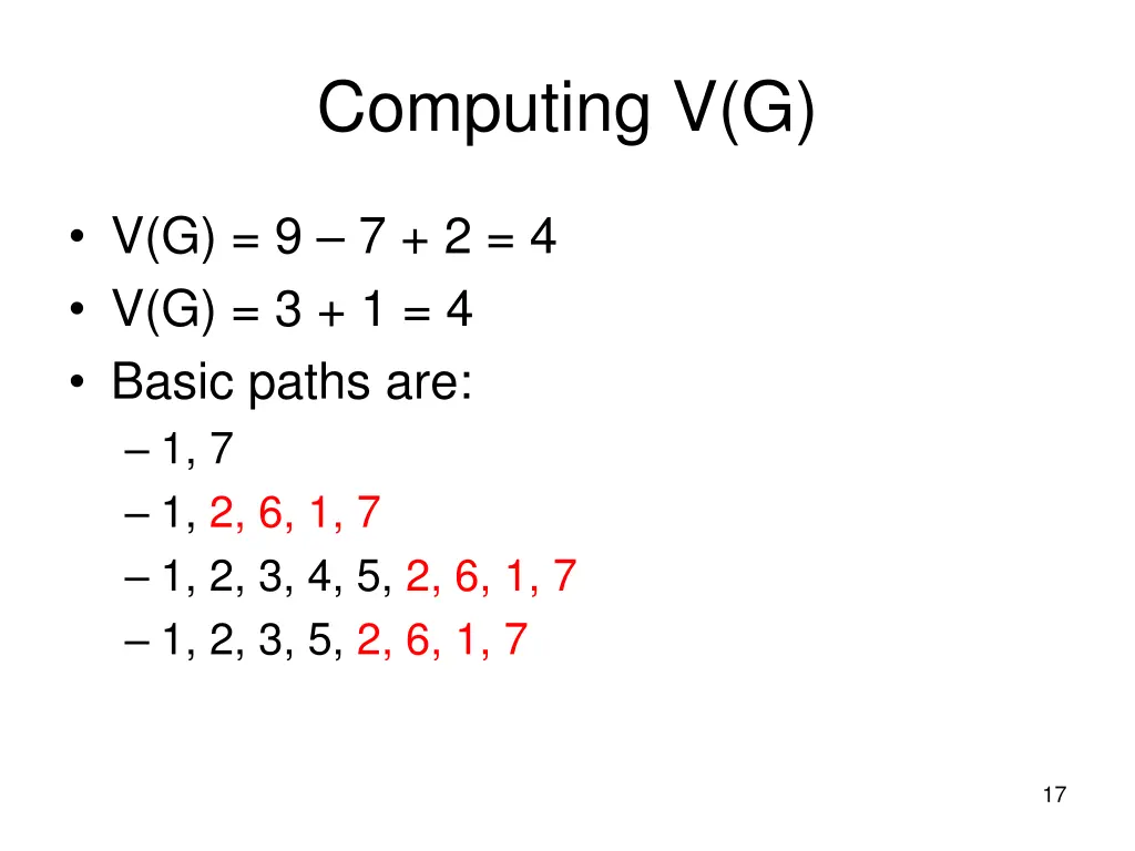 computing v g