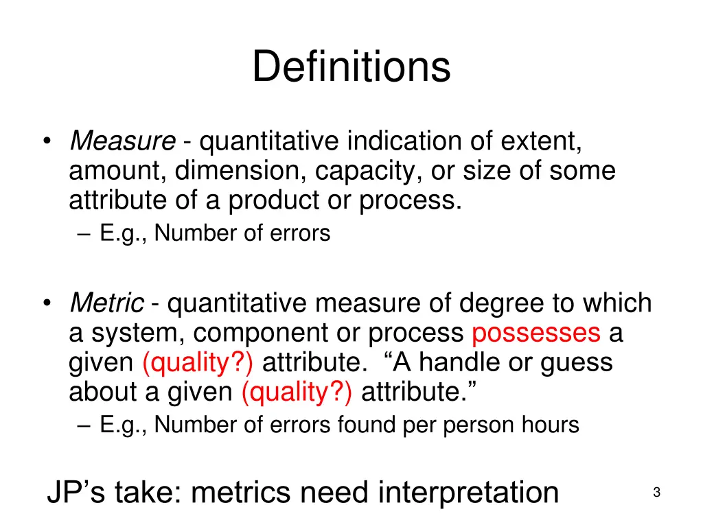 definitions
