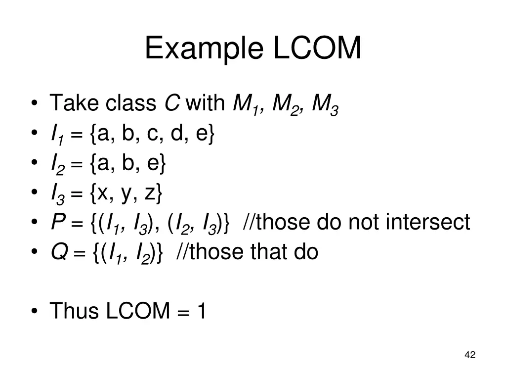 example lcom