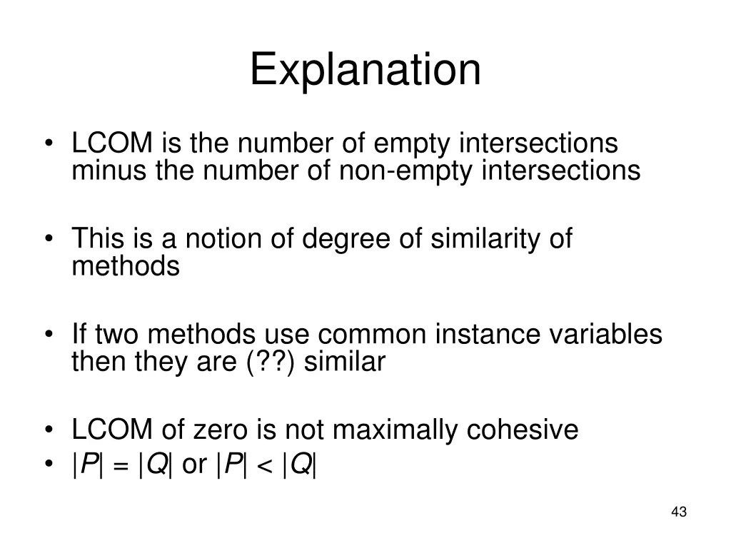 explanation