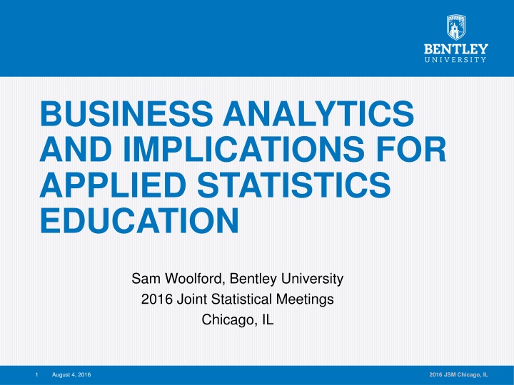 business analytics and implications for applied