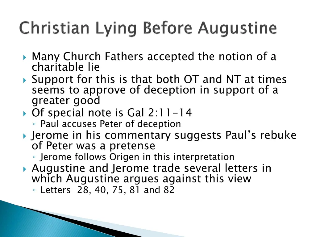many church fathers accepted the notion