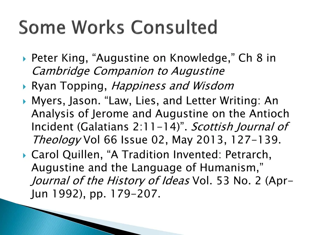 peter king augustine on knowledge