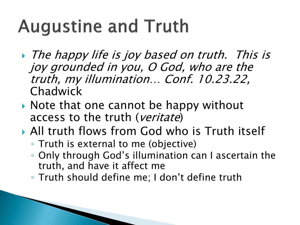 the happy life is joy based on truth this