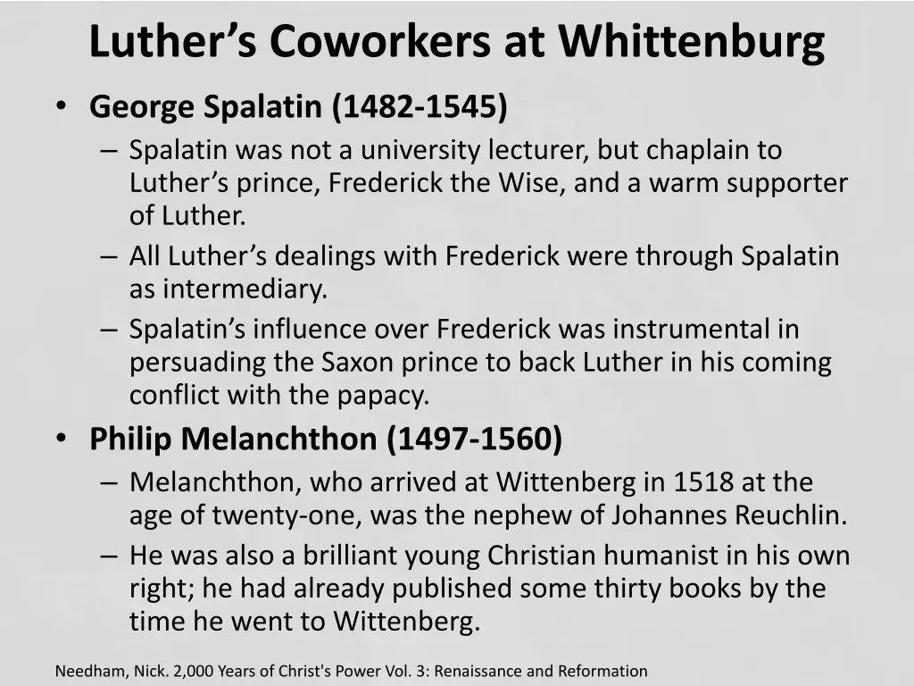 luther s coworkers at whittenburg george spalatin