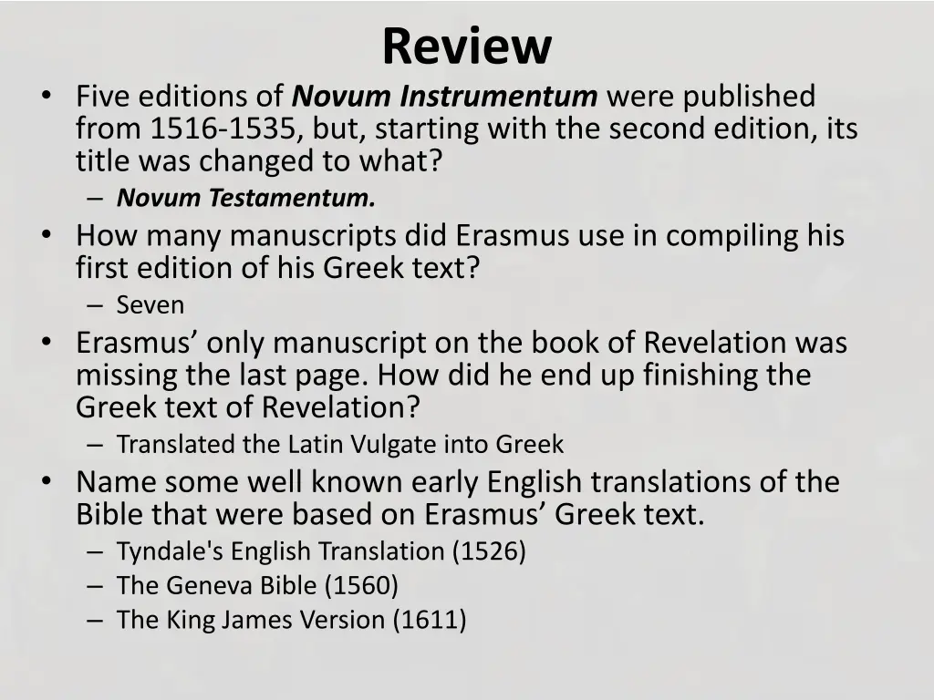 review