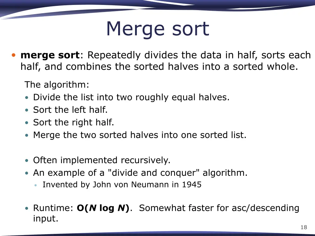 merge sort