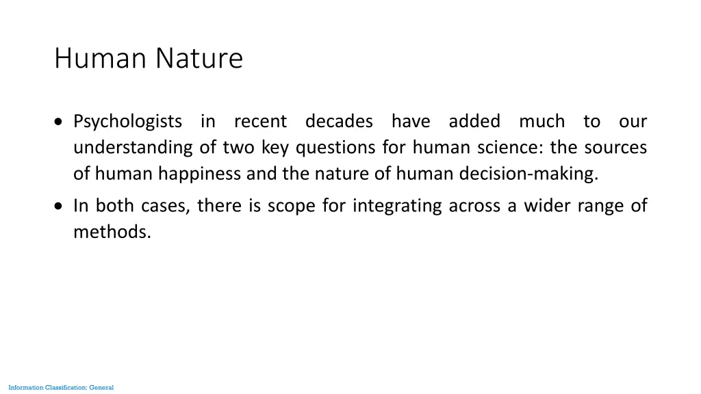 human nature