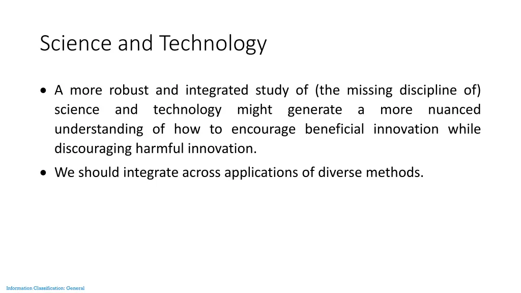 science and technology