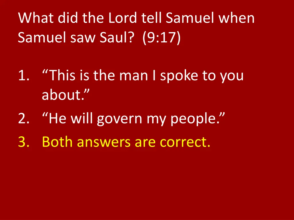 what did the lord tell samuel when samuel 1