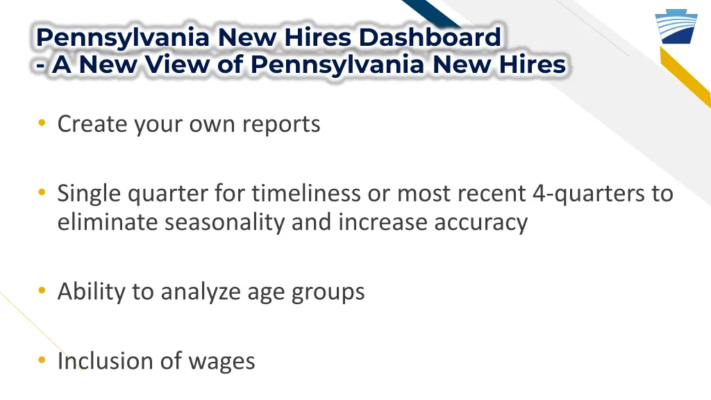 pennsylvania new hires dashboard a new view