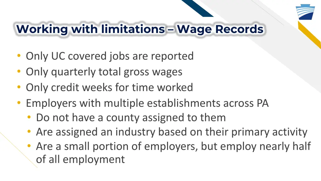 working with limitations wage records