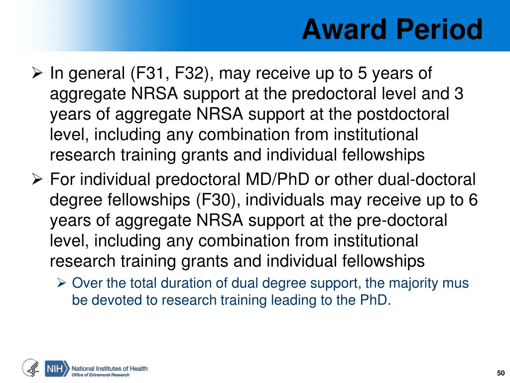 award period