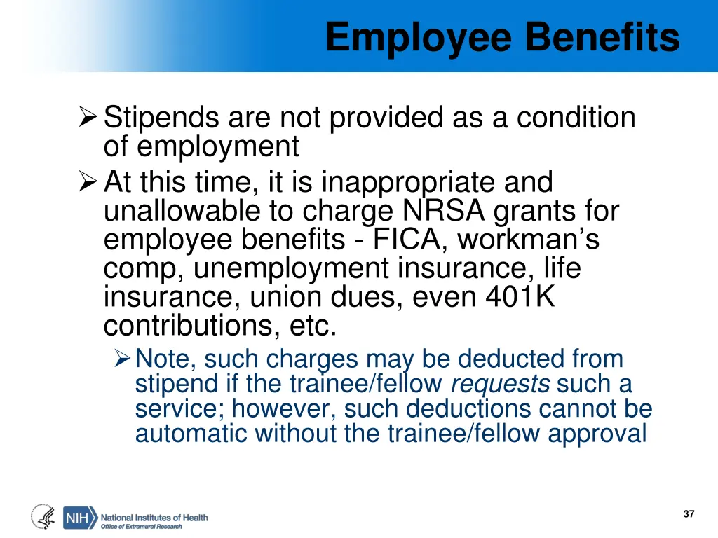 employee benefits