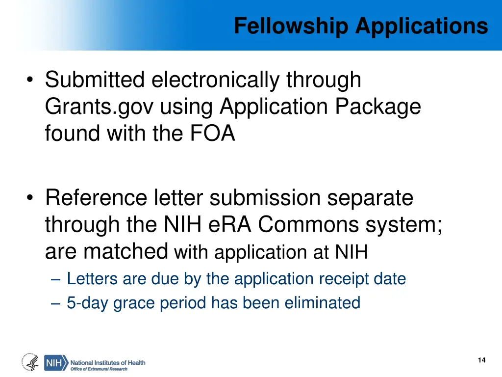 fellowship applications