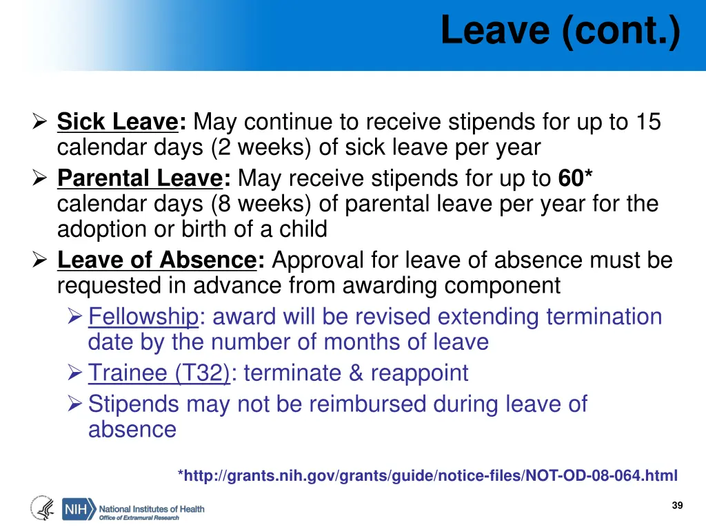 leave cont