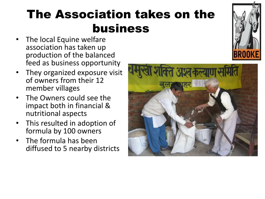 the association takes on the business the local
