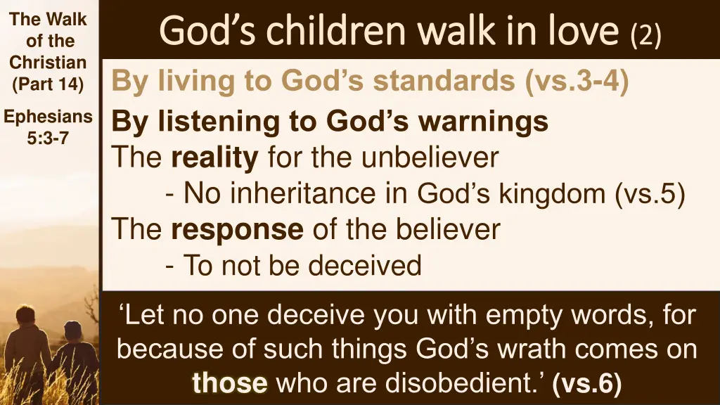 the walk of the christian part 14 10
