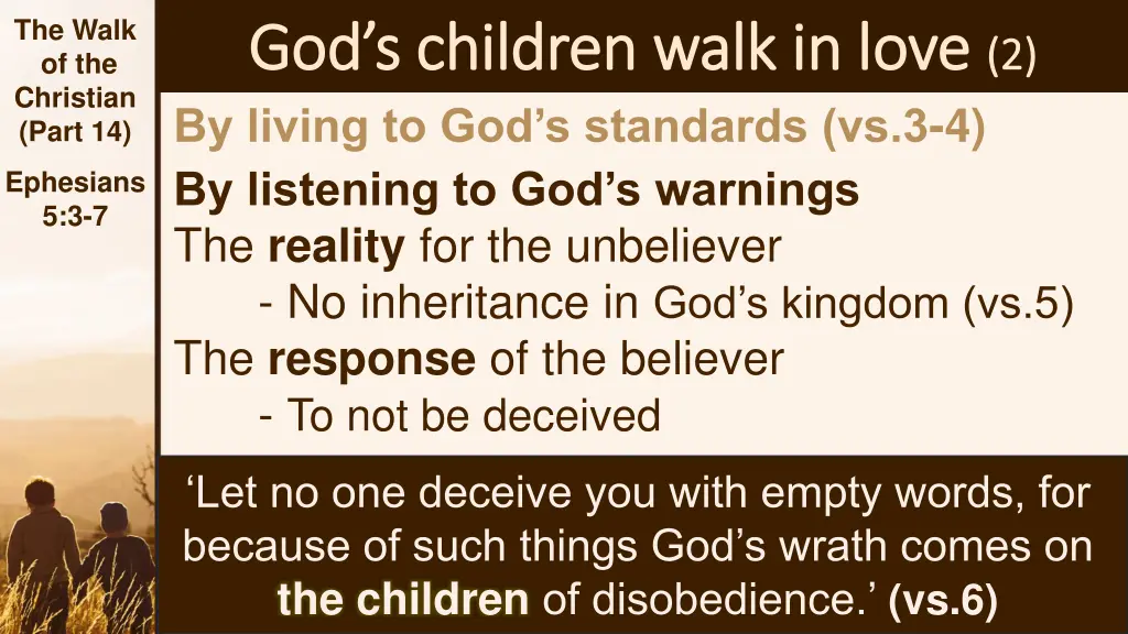 the walk of the christian part 14 11