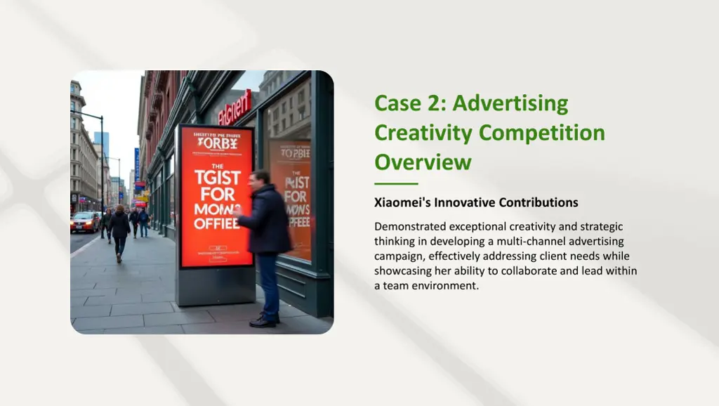 case 2 advertising creativity competition overview