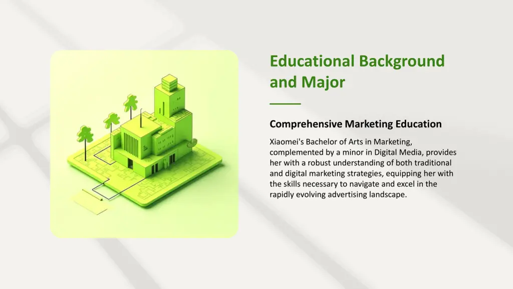 educational background and major