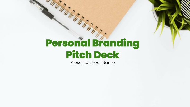personal branding personal branding pitch deck
