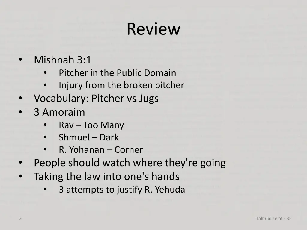 review