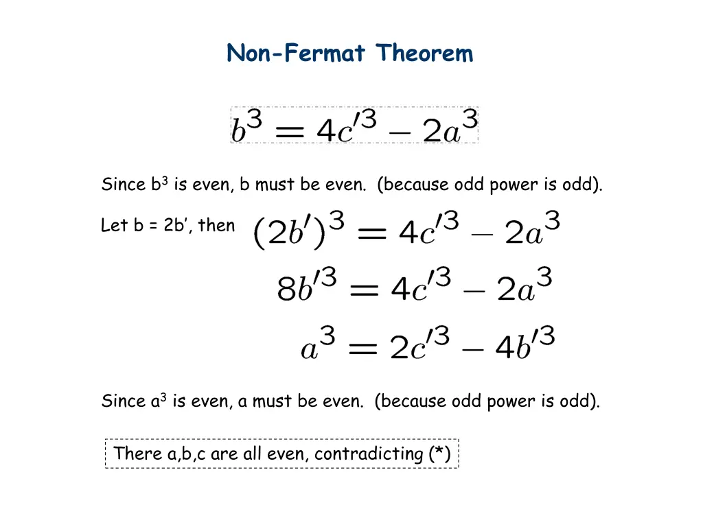 non fermat theorem 3