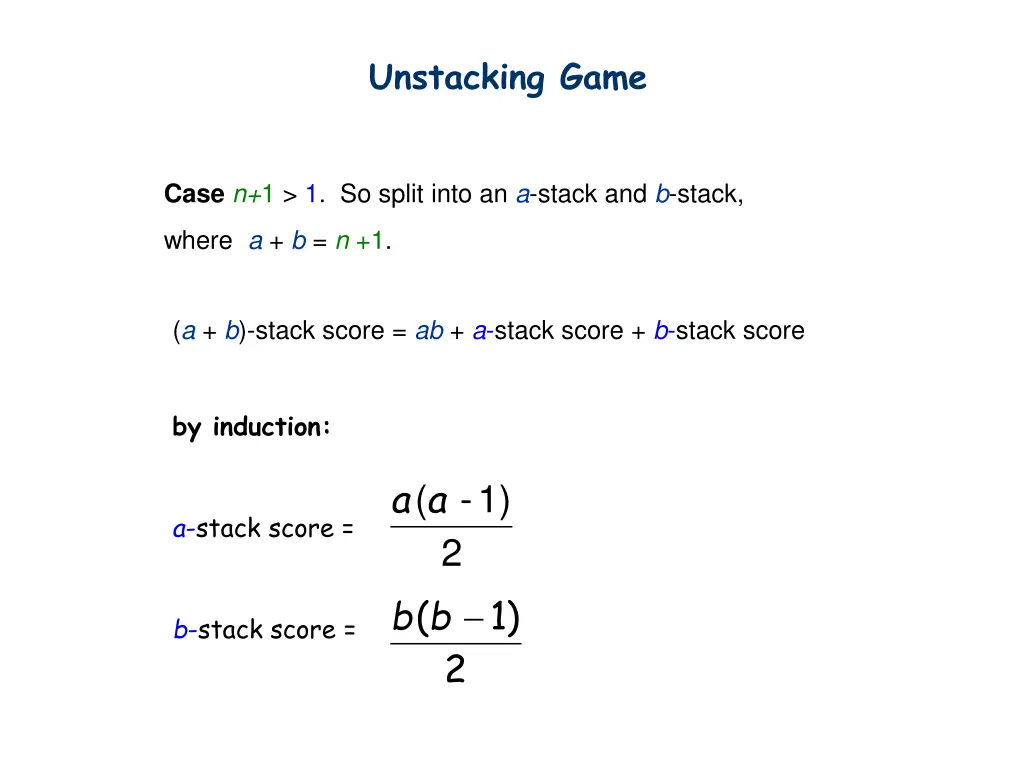 unstacking game 5