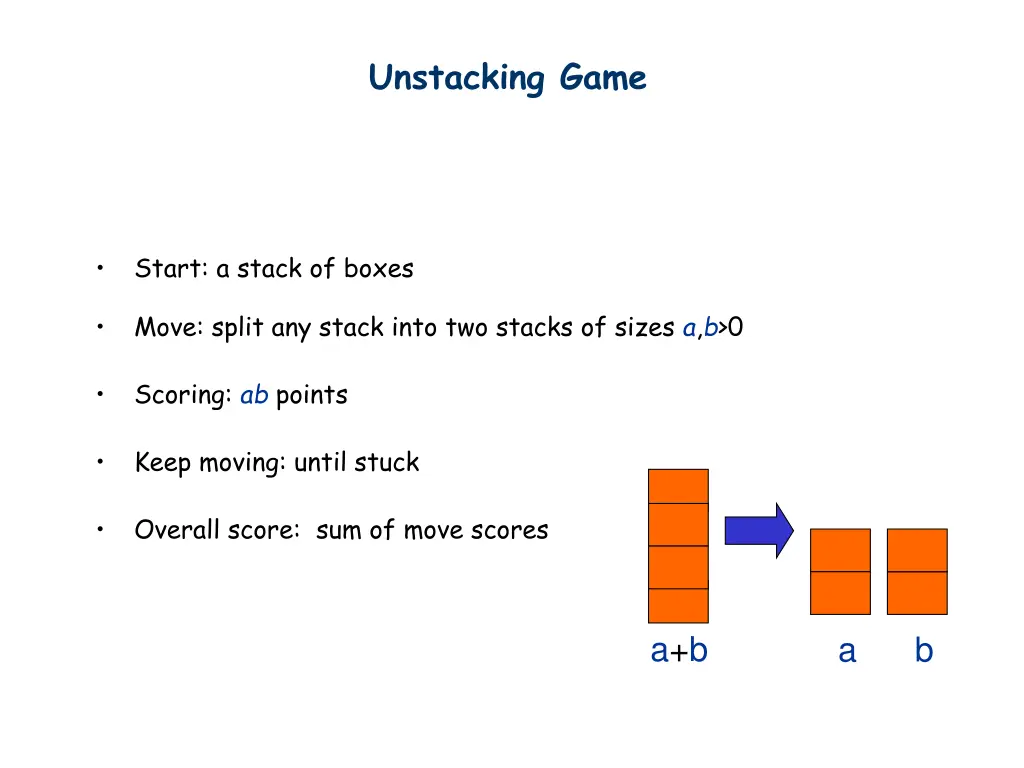 unstacking game