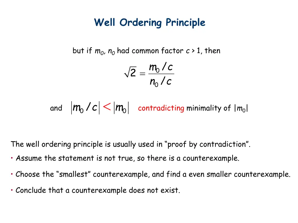 well ordering principle 2