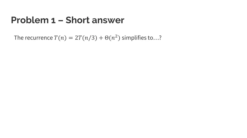 problem 1 short answer 2