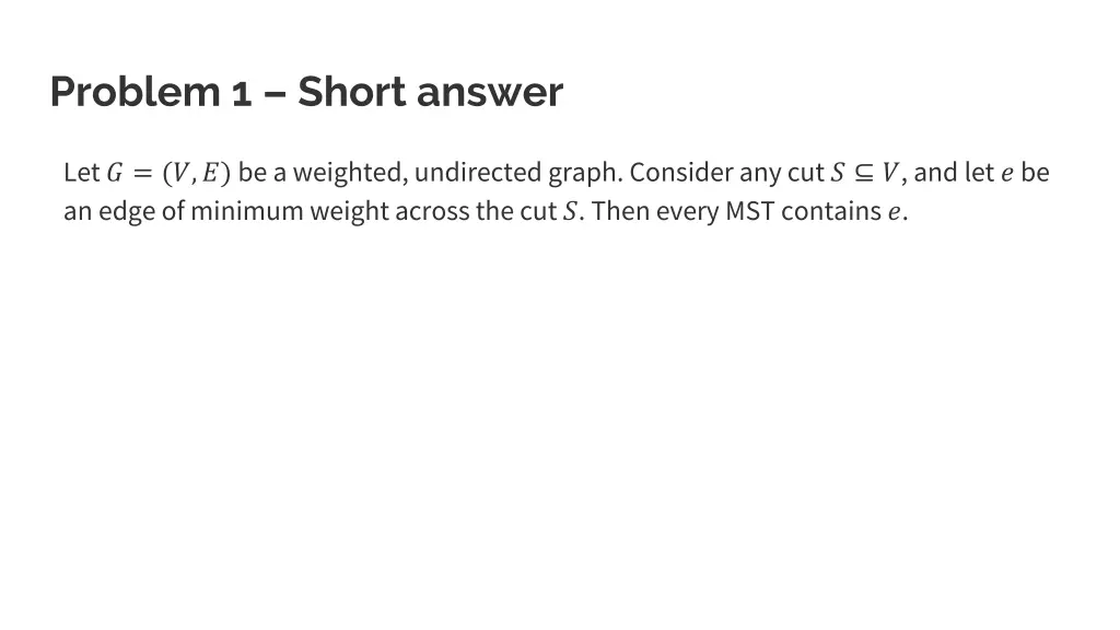 problem 1 short answer 4