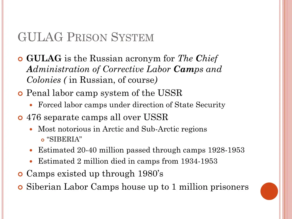 gulag p rison s ystem