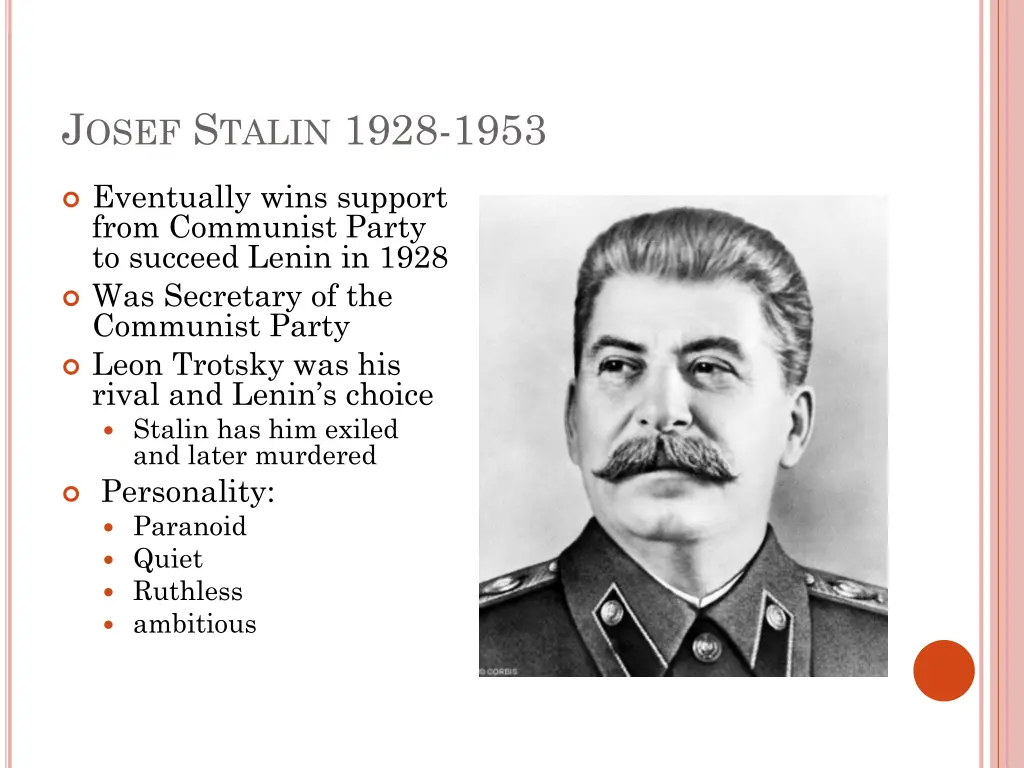 j osef s talin 1928 1953