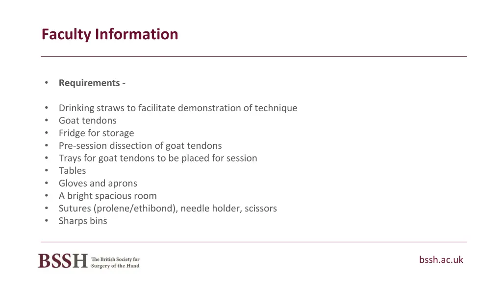 faculty information