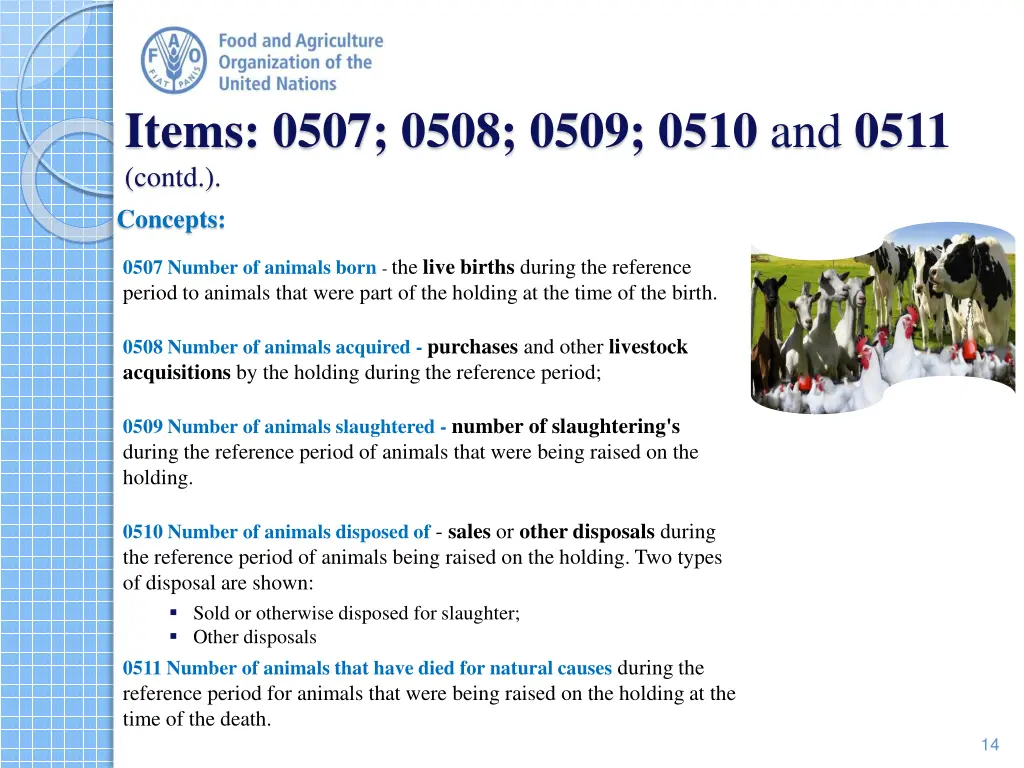 items 0507 0508 0509 0510 and 0511 contd concepts