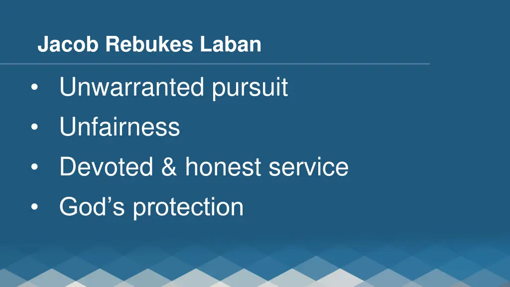 jacob rebukes laban