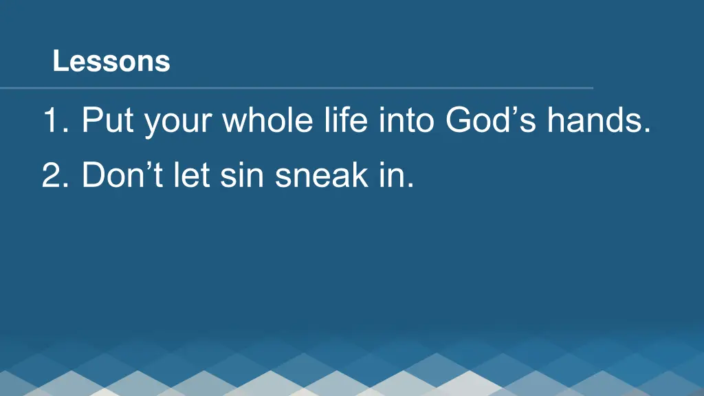 lessons 1