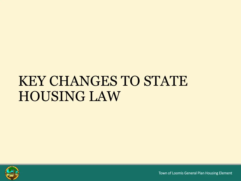 key changes to state housing law