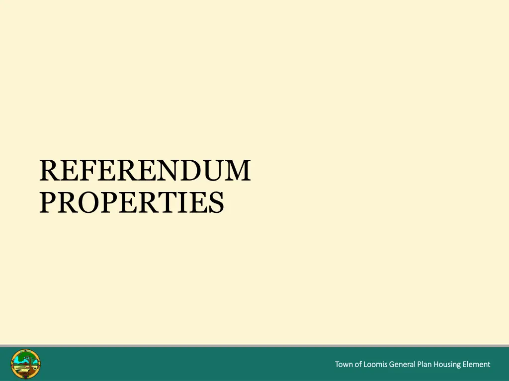 referendum properties