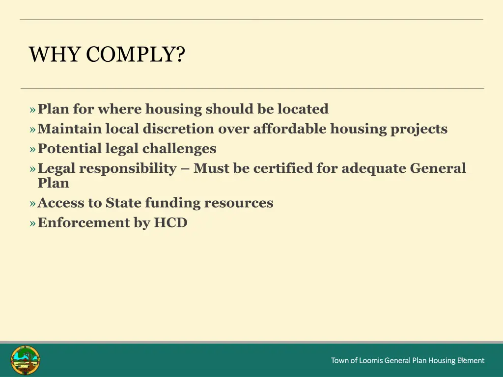 why comply