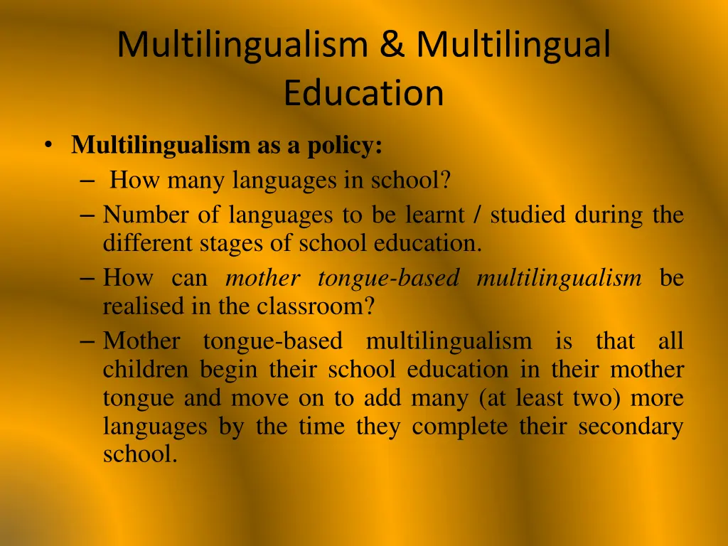 multilingualism multilingual education 1