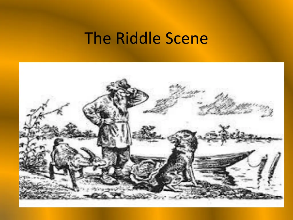 the riddle scene