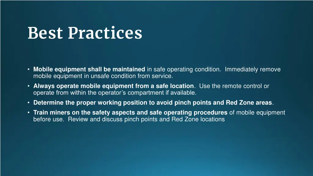 best practices