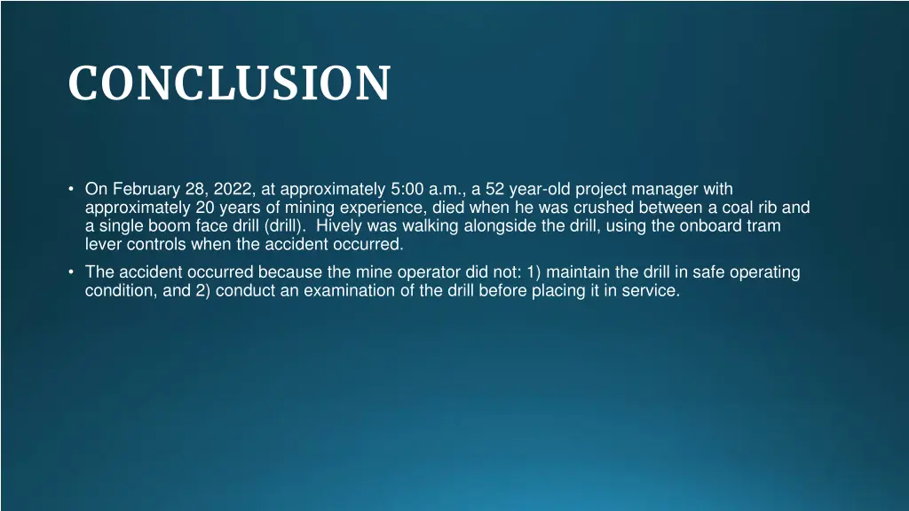 conclusion 1