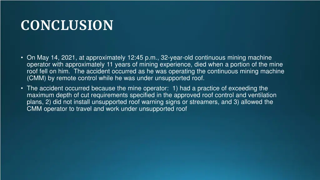conclusion 3