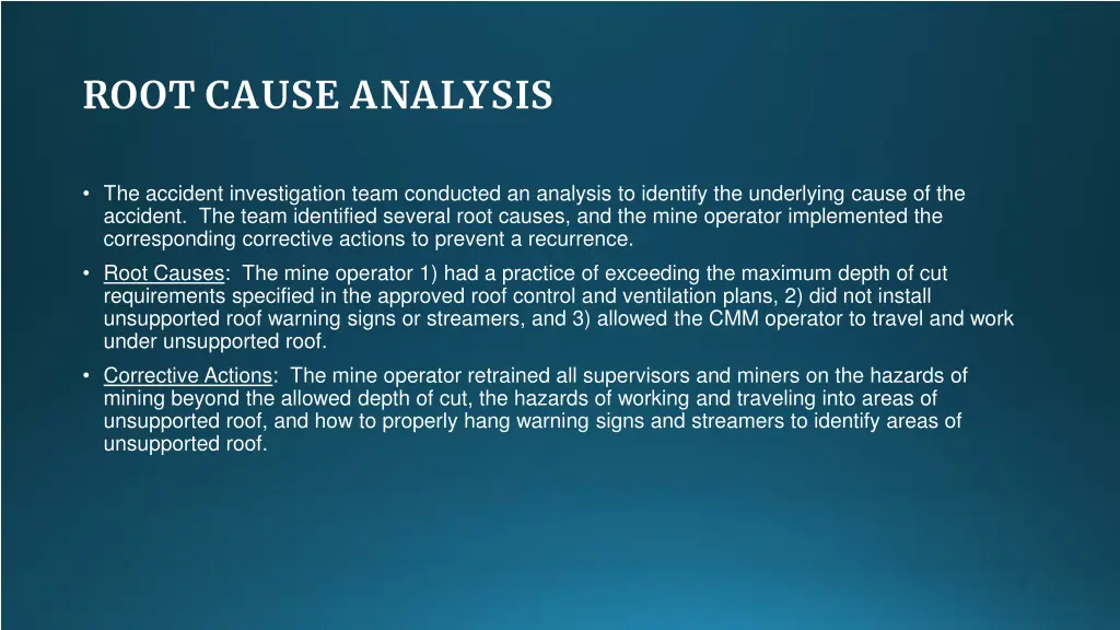 root cause analysis 1