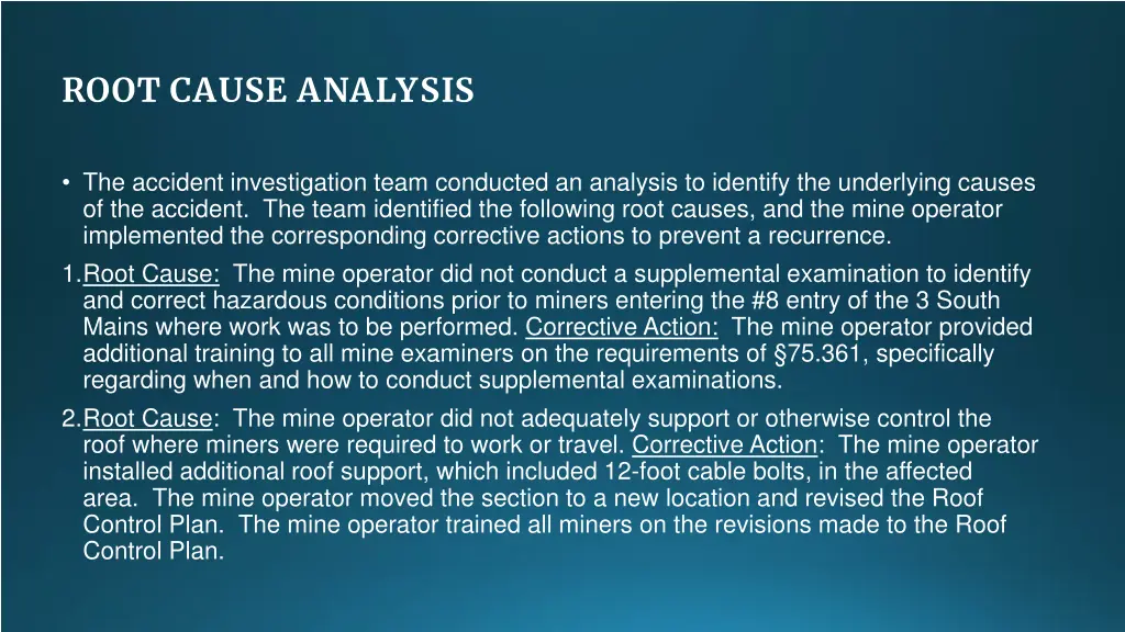 root cause analysis 2