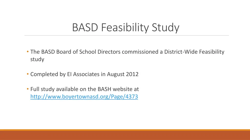 basd feasibility study
